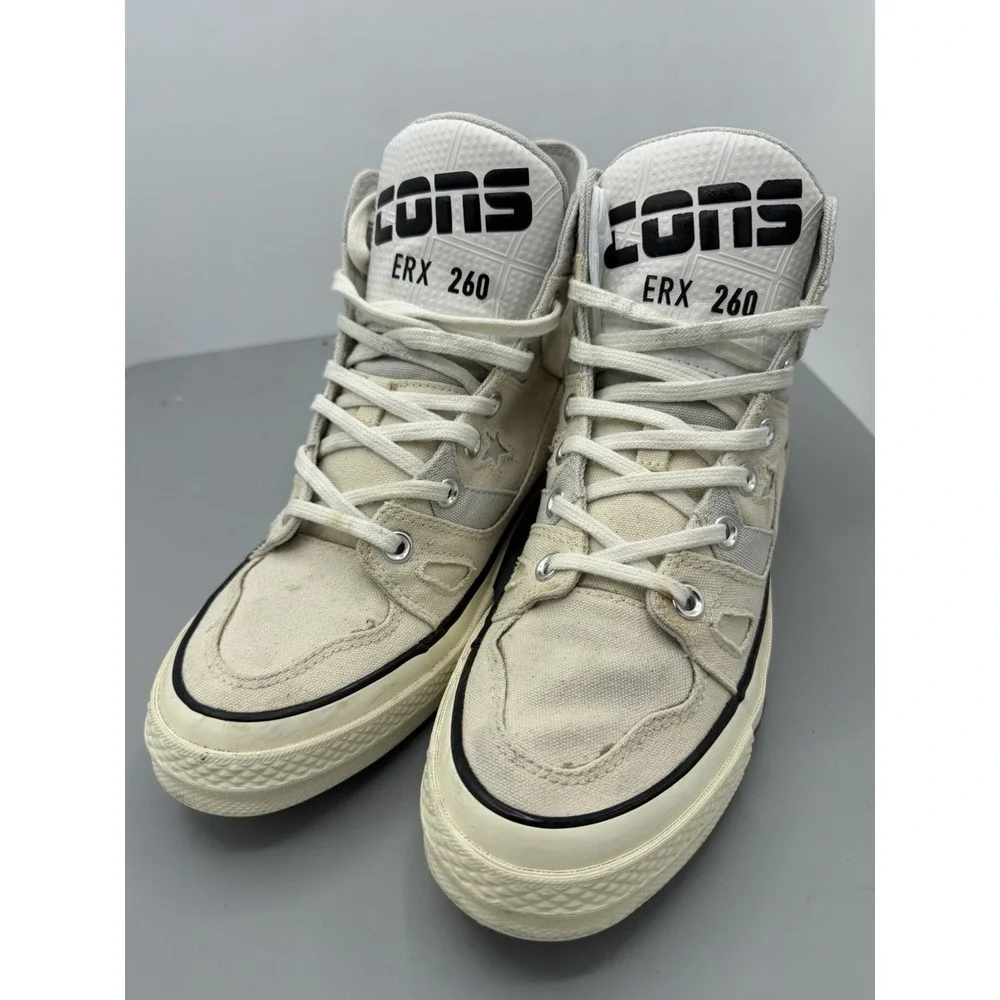 Converse Cons Taylor 70 E260 High Top 166463C Ivory White/Black Mens Size 8.5